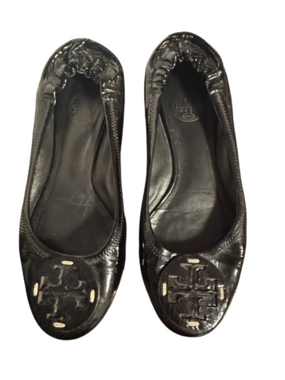 Tory Burch Minnie Travel Ballet
Flats Black Patent Leather Sz 8